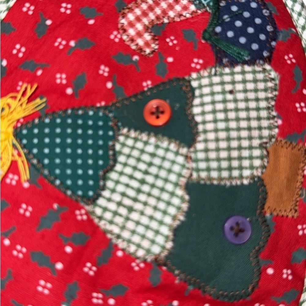 Christmas Quilted Patchwork Mini
Christmas Tree Skirt Handmade Colorful - Picture 3 of 5